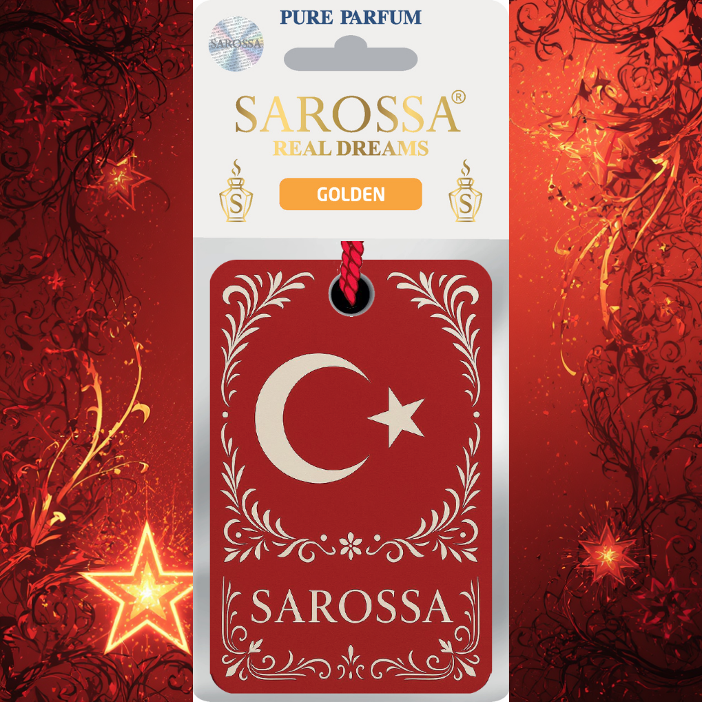 Kağıt Ortam Parfümü, Ortam Hava Temizleyici Ve Tazeleyici 30+ Gün Etkili Arabada Evde Ofiste Golden