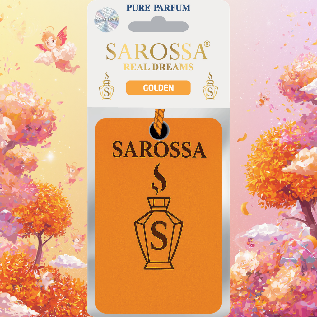 Kağıt Ortam Parfümü, Ortam Hava Temizleyici Ve Tazeleyici 30+ Gün Etkili Arabada Evde Ofiste Golden