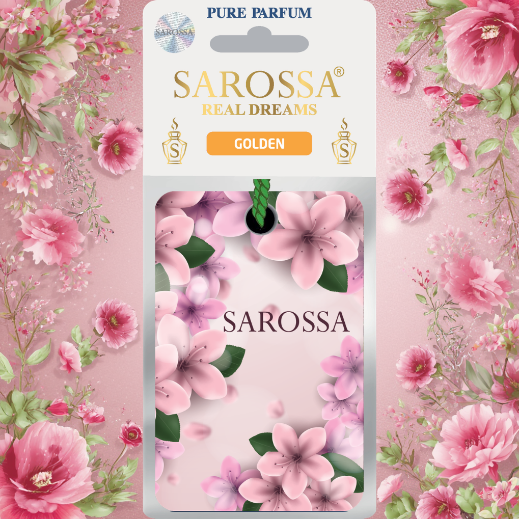 Kağıt Ortam Parfümü, Ortam Hava Temizleyici Ve Tazeleyici 30+ Gün Etkili Arabada Evde Ofiste Golden