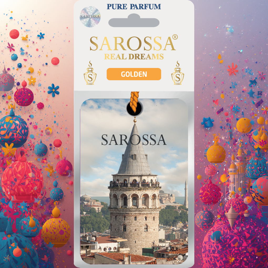 Kağıt Ortam Parfümü, Ortam Hava Temizleyici Ve Tazeleyici 30+ Gün Etkili Arabada Evde Ofiste Golden