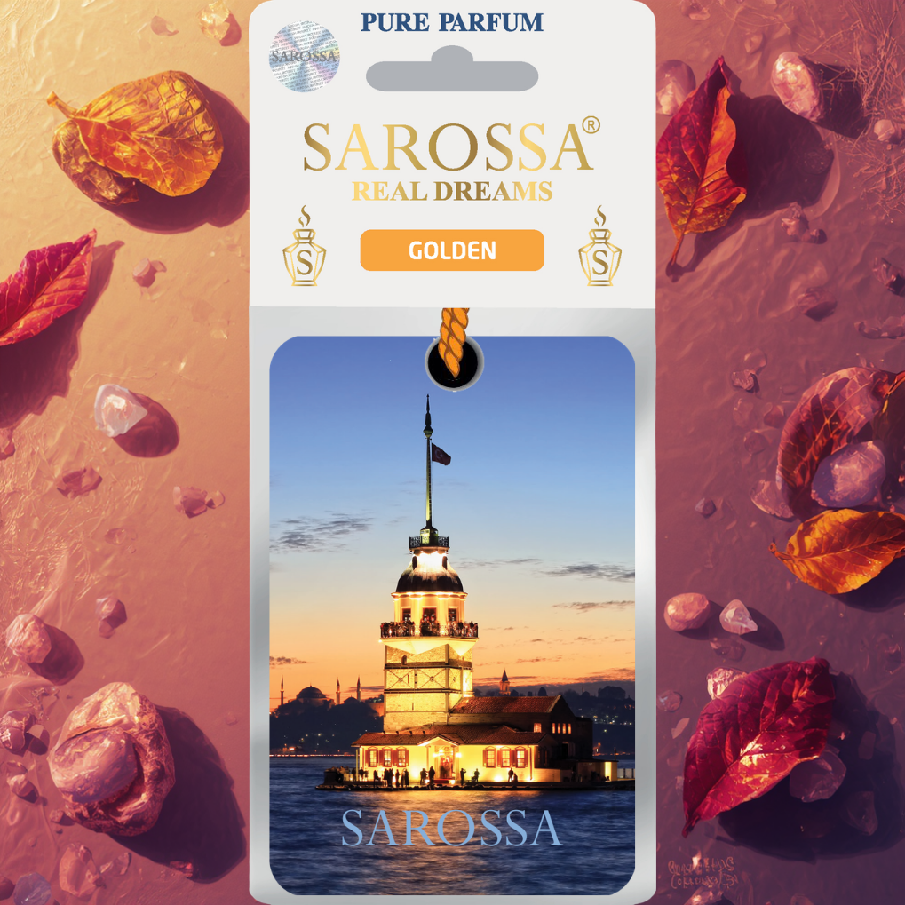 Kağıt Ortam Parfümü, Ortam Hava Temizleyici Ve Tazeleyici 30+ Gün Etkili Arabada Evde Ofiste Golden