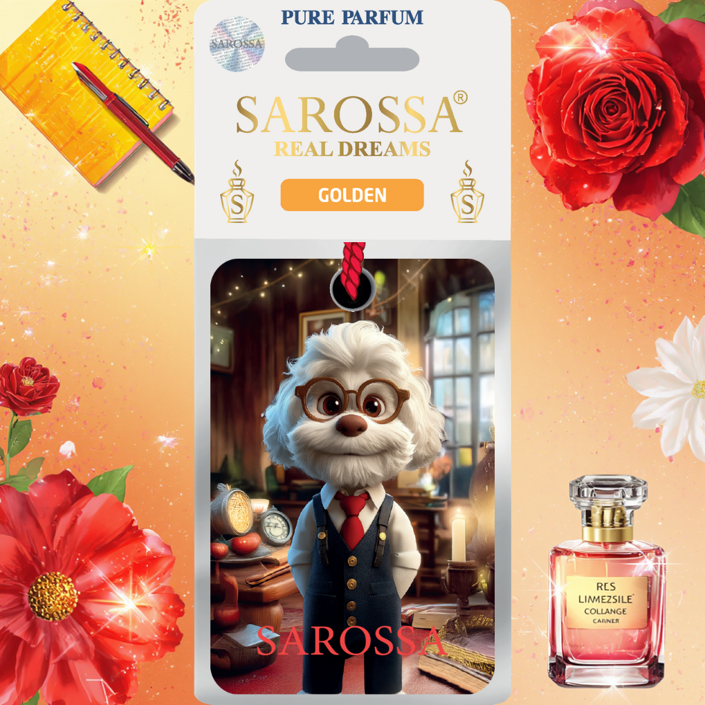 Kağıt Ortam Parfümü, Ortam Hava Temizleyici Ve Tazeleyici 30+ Gün Etkili Arabada Evde Ofiste Golden