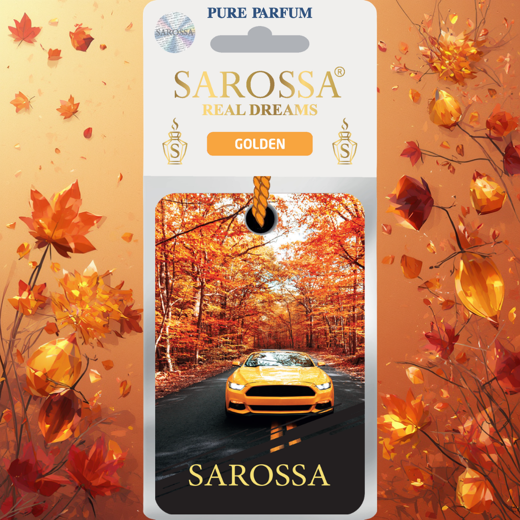 Kağıt Ortam Parfümü, Ortam Hava Temizleyici Ve Tazeleyici 30+ Gün Etkili Arabada Evde Ofiste Golden