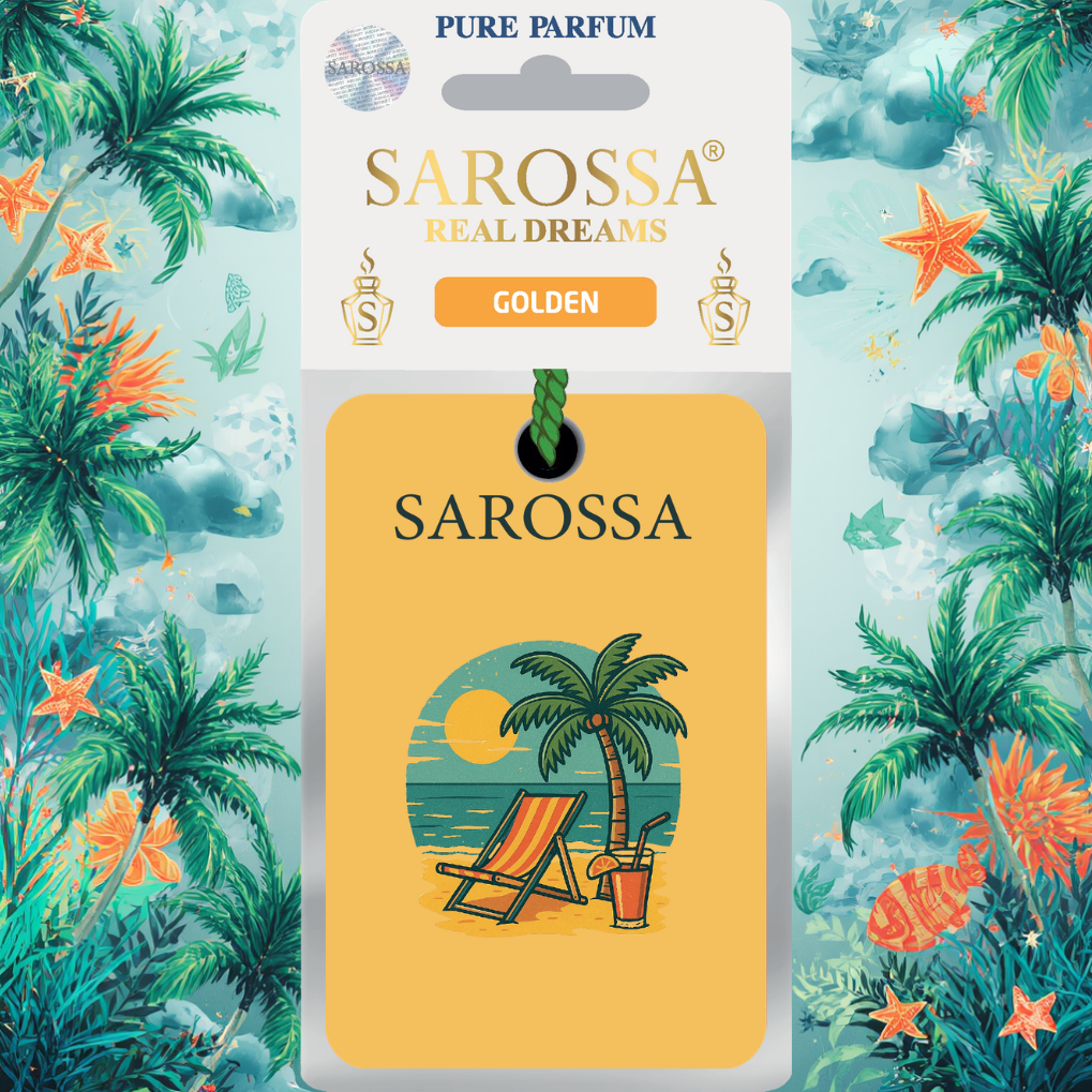 Kağıt Ortam Parfümü, Ortam Hava Temizleyici Ve Tazeleyici 30+ Gün Etkili Arabada Evde Ofiste Golden