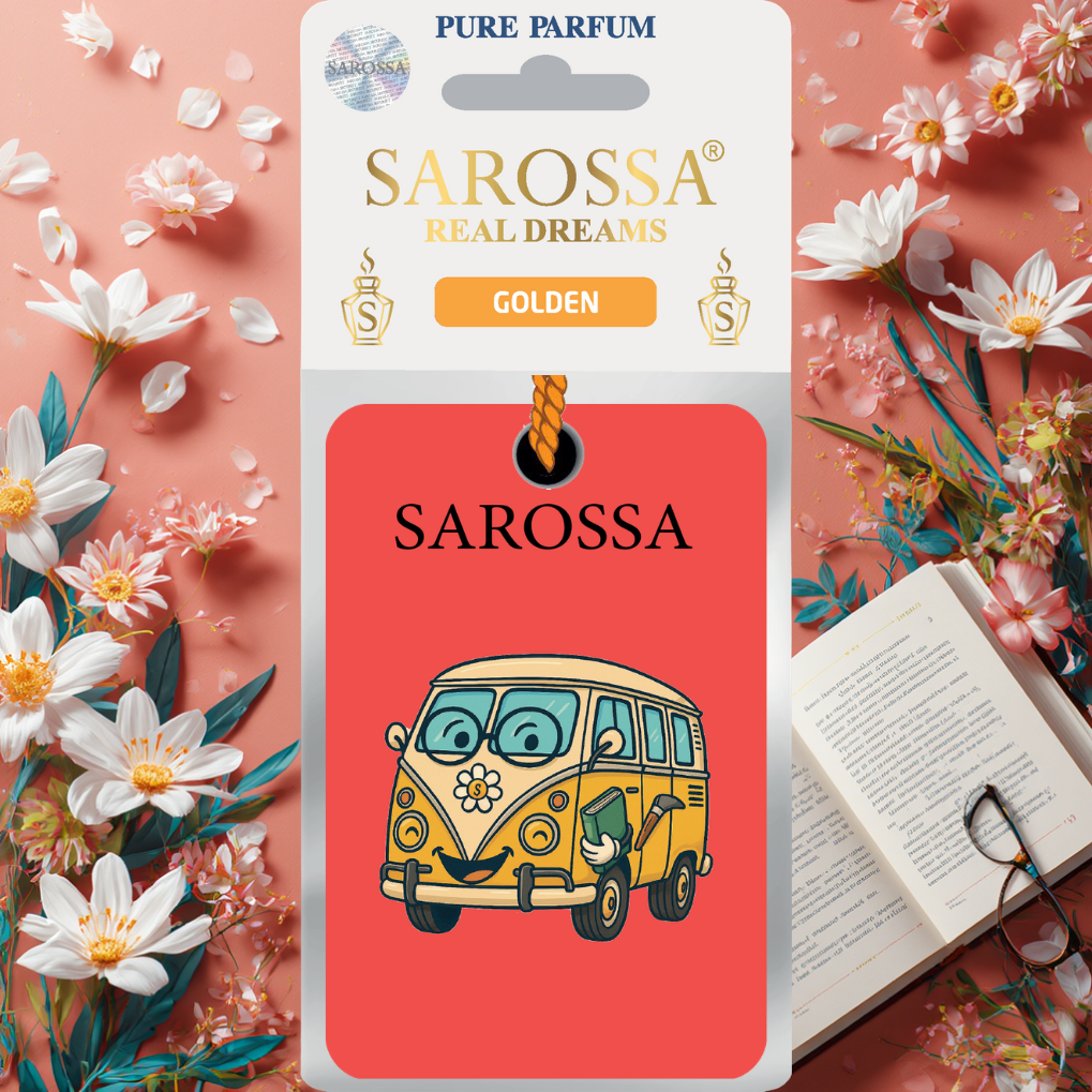 Kağıt Ortam Parfümü, Ortam Hava Temizleyici Ve Tazeleyici 30+ Gün Etkili Arabada Evde Ofiste Golden