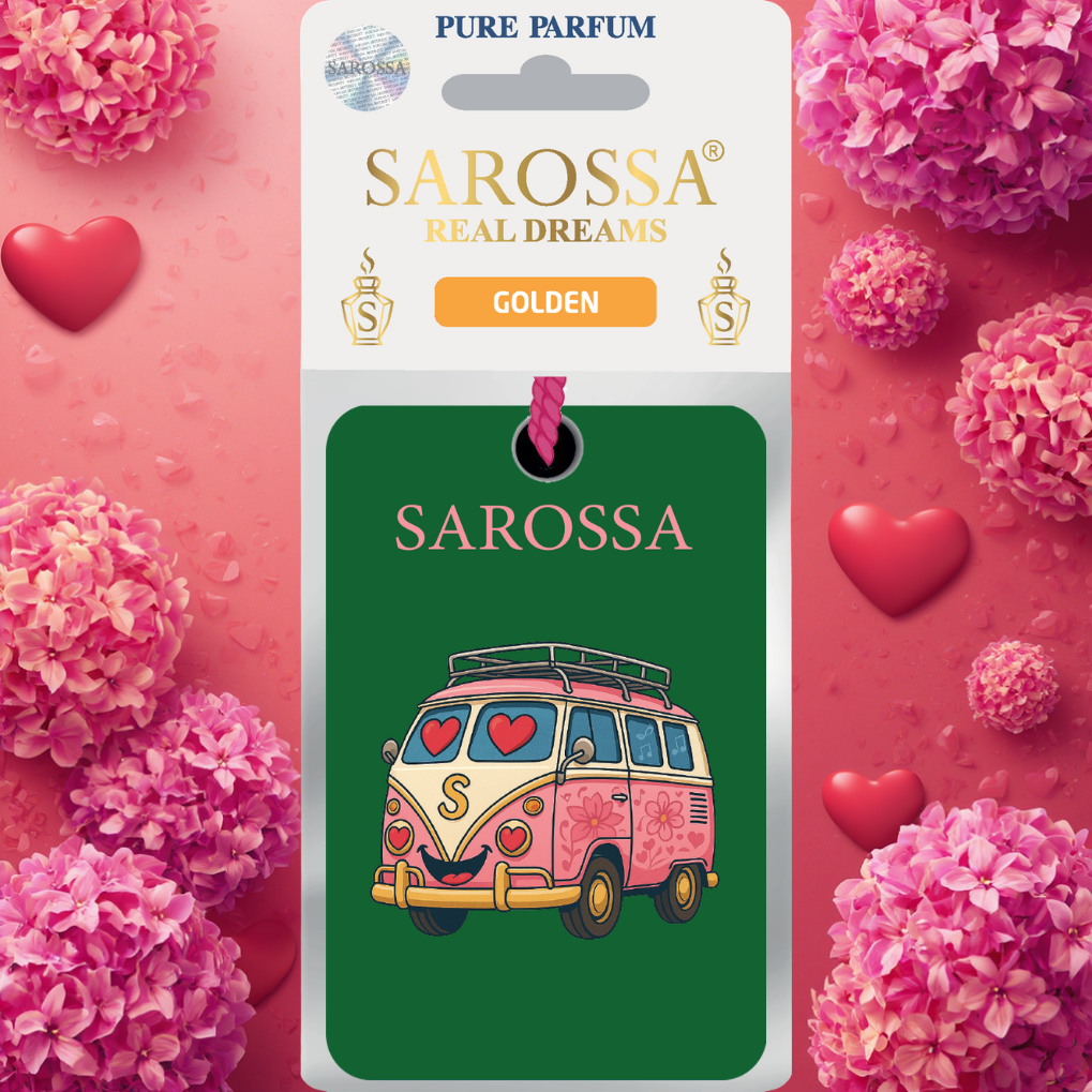 Kağıt Ortam Parfümü, Ortam Hava Temizleyici Ve Tazeleyici 30+ Gün Etkili Arabada Evde Ofiste Golden