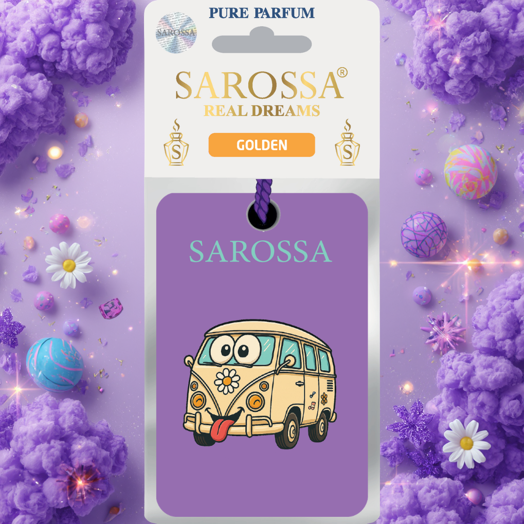 Kağıt Ortam Parfümü, Ortam Hava Temizleyici Ve Tazeleyici 30+ Gün Etkili Arabada Evde Ofiste Golden