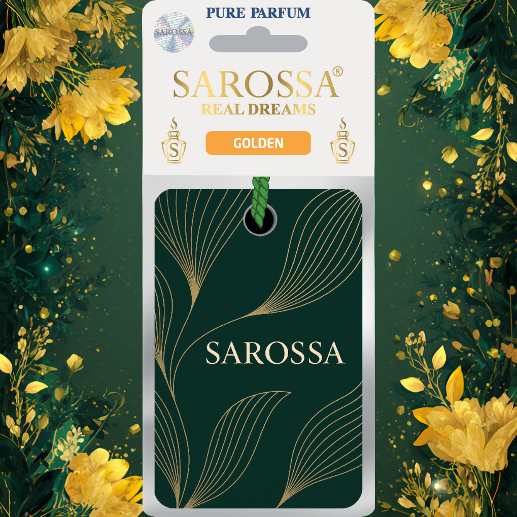 Kağıt Ortam Parfümü, Ortam Hava Temizleyici Ve Tazeleyici 30+ Gün Etkili Arabada Evde Ofiste Golden