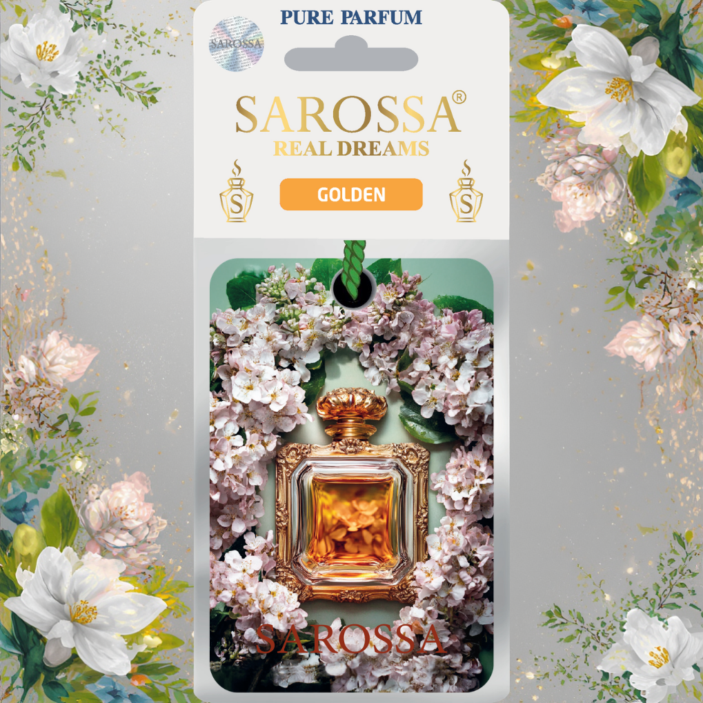 Kağıt Ortam Parfümü, Ortam Hava Temizleyici Ve Tazeleyici 30+ Gün Etkili Arabada Evde Ofiste Golden